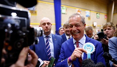 Farage elected to UK parliament as his Reform party breaks through