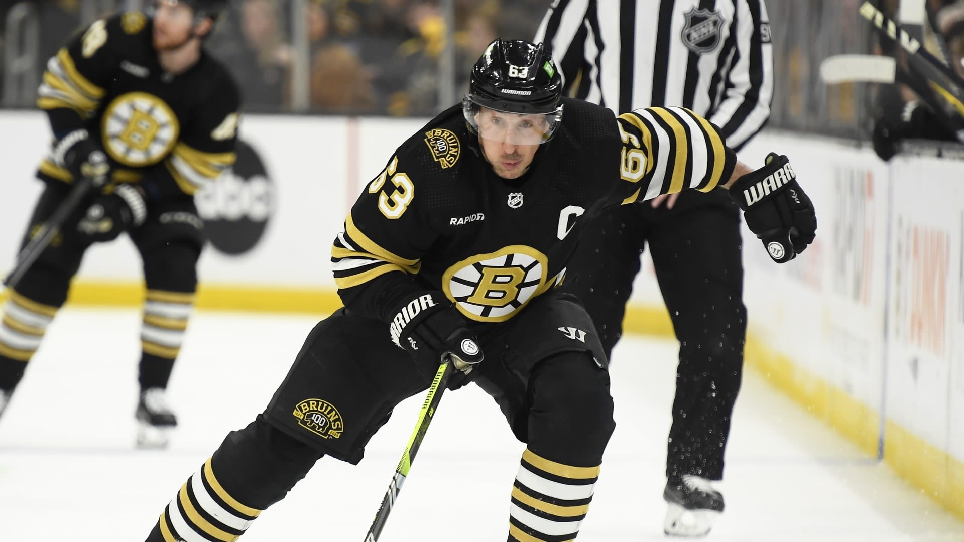 Bruins' Brad Marchand Misses Practice, Veteran Forward Returns