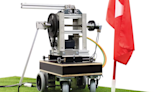 This golf robot uses a Microsoft Kinect camera and a neural network to line up putts