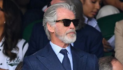 Pierce Brosnan's fans say he's 'ageing like fine wine' as he stuns at Wimbledon