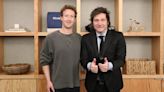 Milei se reunió con Mark Zuckerberg para proponer a la Argentina como polo tecnológico