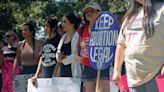 Visalia abortion-rights supporters protest Supreme Court decision to overturn Roe v. Wade