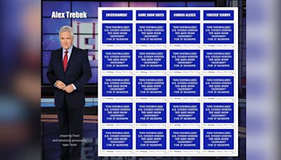 USPS announces stamp that honors late ‘Jeopardy’ host Alex Trebek