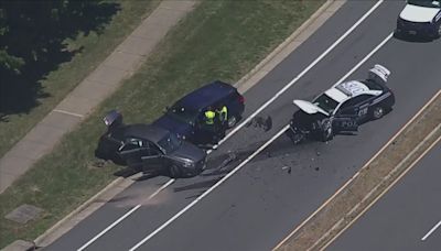 Police: One apprehended after stealing, crashing police car Fairfax County