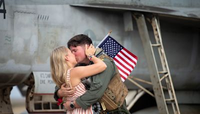 After nine months at sea, Carrier Air Wing 3 returns to Virginia Beach