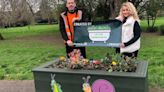 Community replants vandalised bathtubs