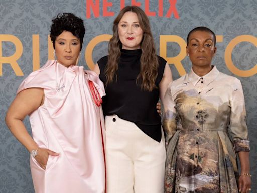 ‘Bridgerton’ Matriarchs Golda Rosheuvel, Adjoa Andoh and Ruth Gemmell Spill The Tea on Penelope & Colin and Season 3 Surprises