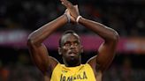 Usain Bolt dio su pronóstico para la final y se puso la camiseta de su candidato: “Winning Mood”
