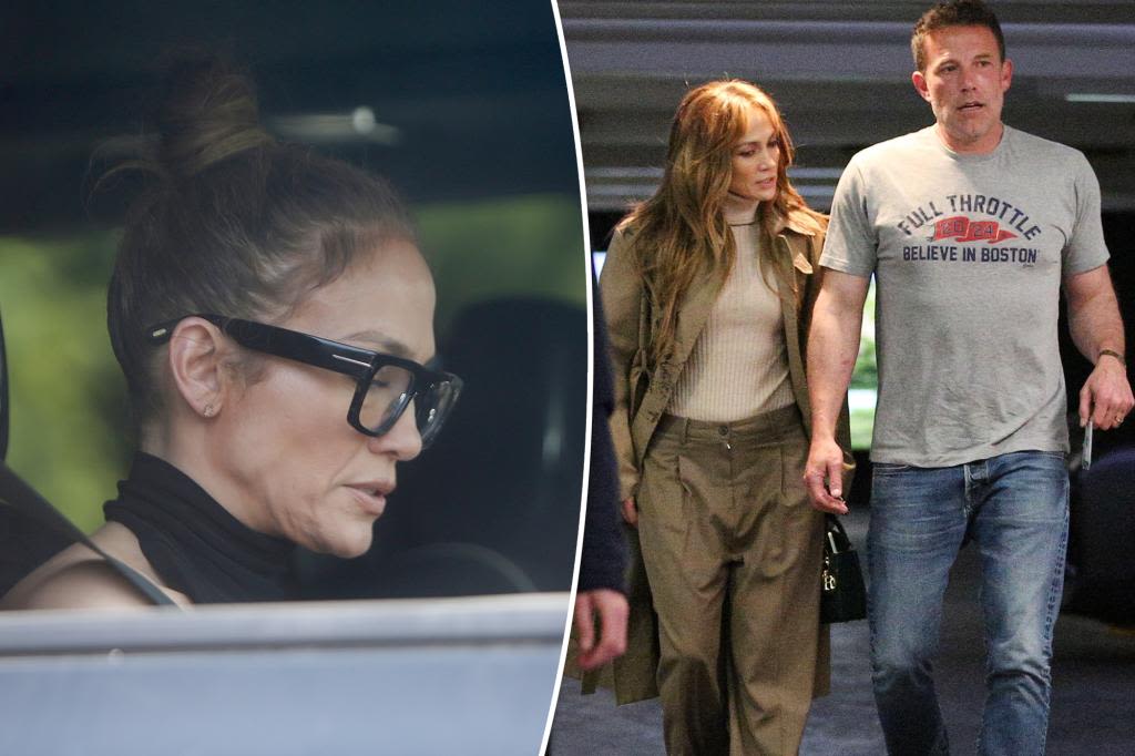 Jennifer Lopez appears tense as she heads to work solo after reuniting with Ben Affleck