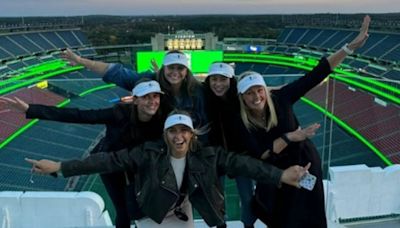 Inside Jacqui Hurley's US holiday 'with a few beauts' as she visits NFL stadium