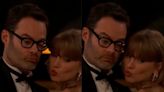 Bill Hader snaps a selfie with Taylor Swift at 2024 Golden Globes Awards