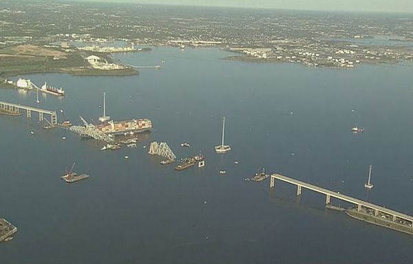 Baltimore Key Bridge Collapse: First cargo ship passes through newly opened deep-water channel