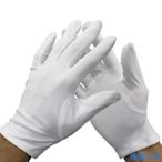 超細纖維無塵布手套 勞保電子擦拭高檔禮儀珠寶專用白手套