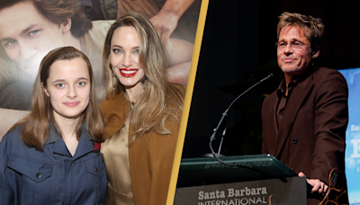 Angelina Jolie and Brad Pitt's daughter Vivienne appears to drop dad's last name