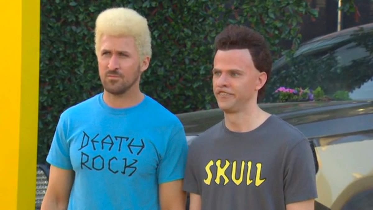 Ryan Gosling and Mikey Day Bring SNL Beavis and Butt-Head to THE FALL GUY Premiere