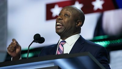 Watch Sen. Tim Scott call Donald Trump an 'American lion' who 'roared' back after shooting at RNC speech