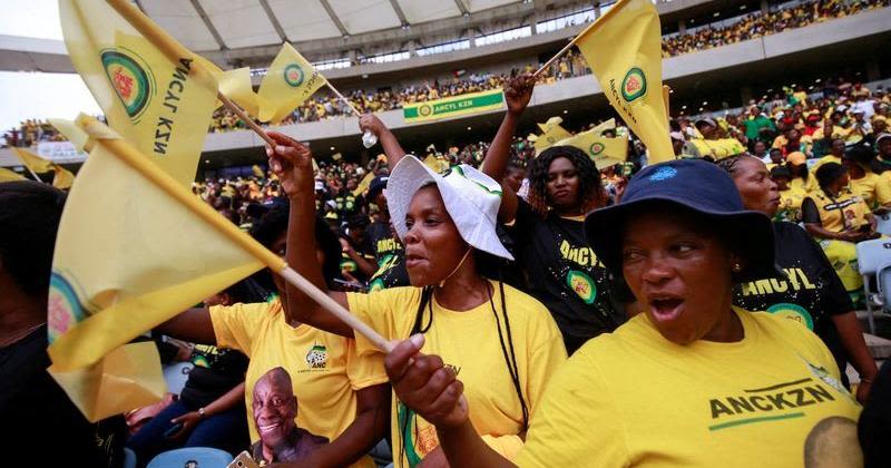 ANC support grows in weeks before South African election, poll shows