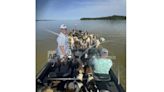 38 dogs rescued by fishermen on Mississippi lake