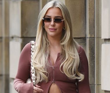 Taylor Ward cuts a chic casual figure in a matching tracksuit