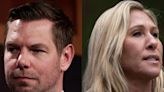 Rep. Eric Swalwell Shares Recording Of Death Threat After Marjorie Taylor Greene Attack