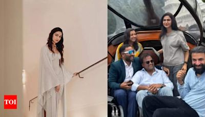 Allu Sneha Reddy explores 'Bujji', the AI-powered car from 'Kalki 2898 AD' with Director Nag Ashwin - See photos | Telugu Movie News - Times of India