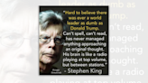 Fact Check: Stephen King Once Said, 'Hard to Believe There Was Ever a World Leader as Dumb as Donald Trump'?