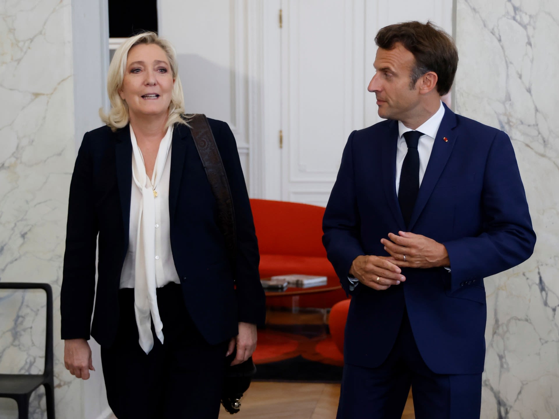 France’s Le Pen questions Macron’s role as army chief