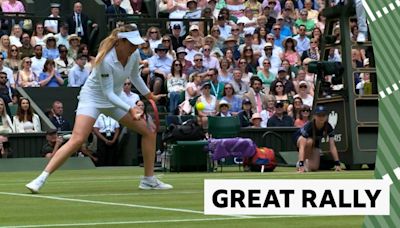 Wimbledon 2024 video: Donna Vekic wins 'best point of the match' against Paolini