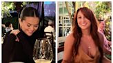 Selena Gomez and Francia Raísa Enjoy Dinner in Matching Leopard Print Heels