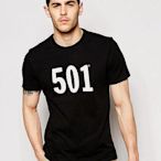 【美國Levis專賣】Levi s 501 Tee 男款短袖LOGO字母T恤 黑底白字 L號 現貨 短袖T恤