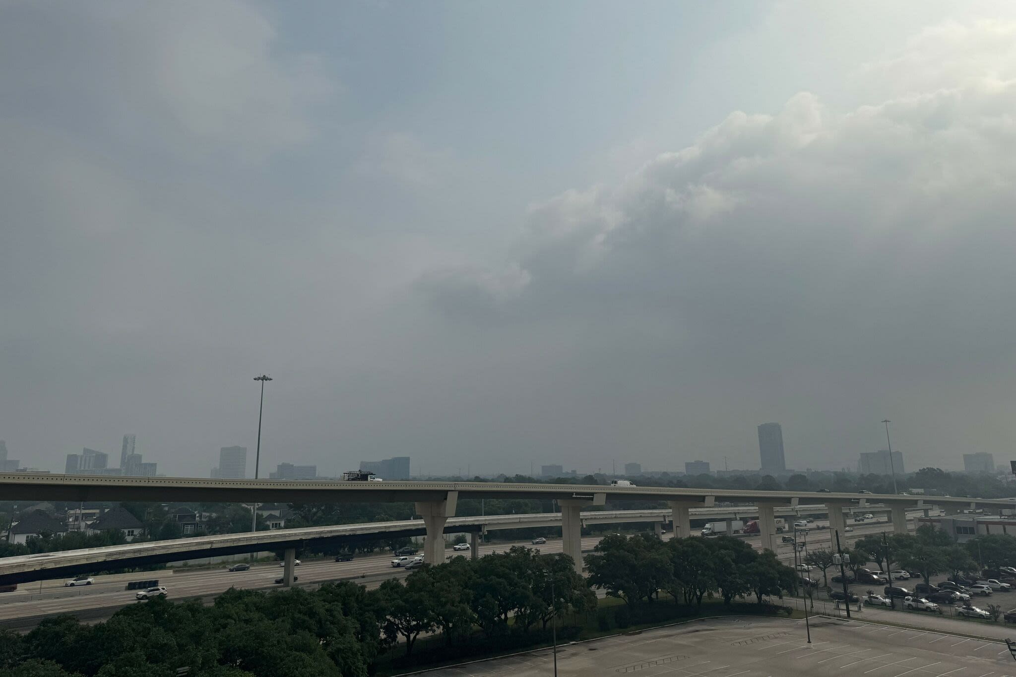 Why a thick haze is covering Houston right now