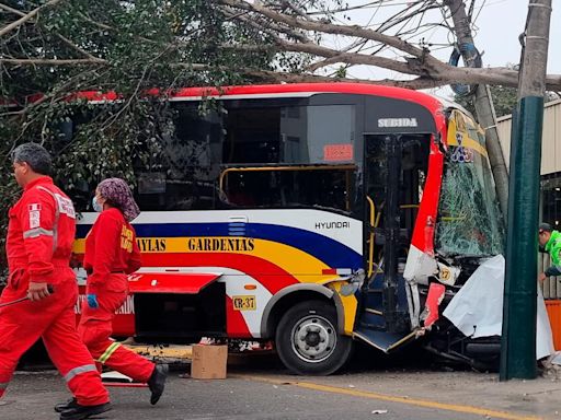 Fatal accidente en av. Brasil deja un muerto y 31 heridos: bus embistió a peatón que cruzaba la calle