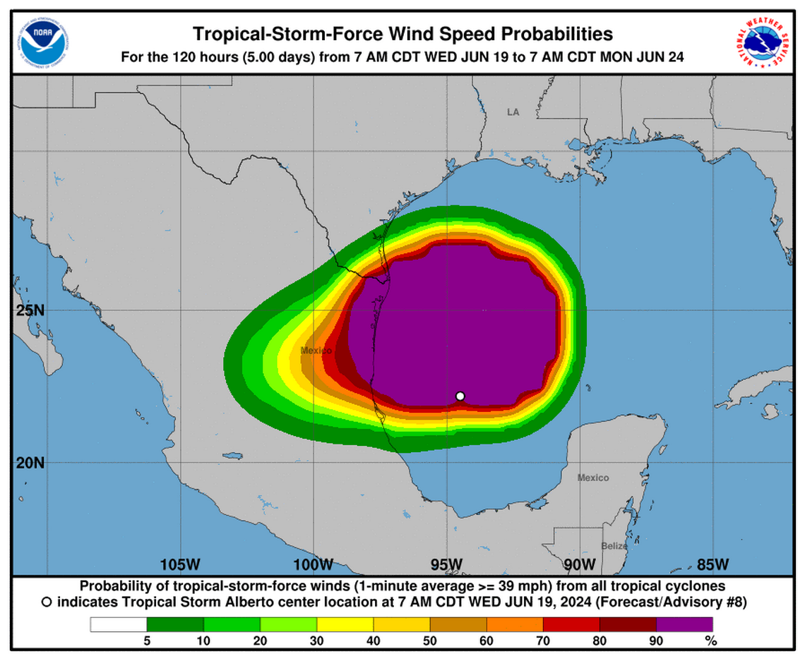 Tropical Storm Alberto forms in the Gulf of Mexico as hurricane season gets underway