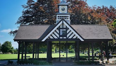 The award-winning park with an idyllic bandstand, aviary, cafe, play areas and sports pitches