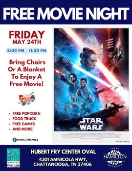 Free Movie Night At Tennessee Riverpark May 24 Is Star Wars: The Rise Of Skywalker