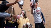 Monroe High School Principal Steve Pollzzie turned into a 'human sundae' – again