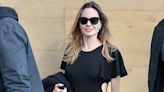 Angelina Jolie Looks Utterly Fabulous in a Black Maxi Dress with Waist Cutouts