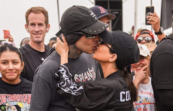 Kourtney Kardashian and Travis Barker Show PDA as She Supports Him at 5K Race