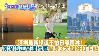 深圳最新綠道「不怕日曬雨淋」 廣深沿江高速橋底變身超好打卡