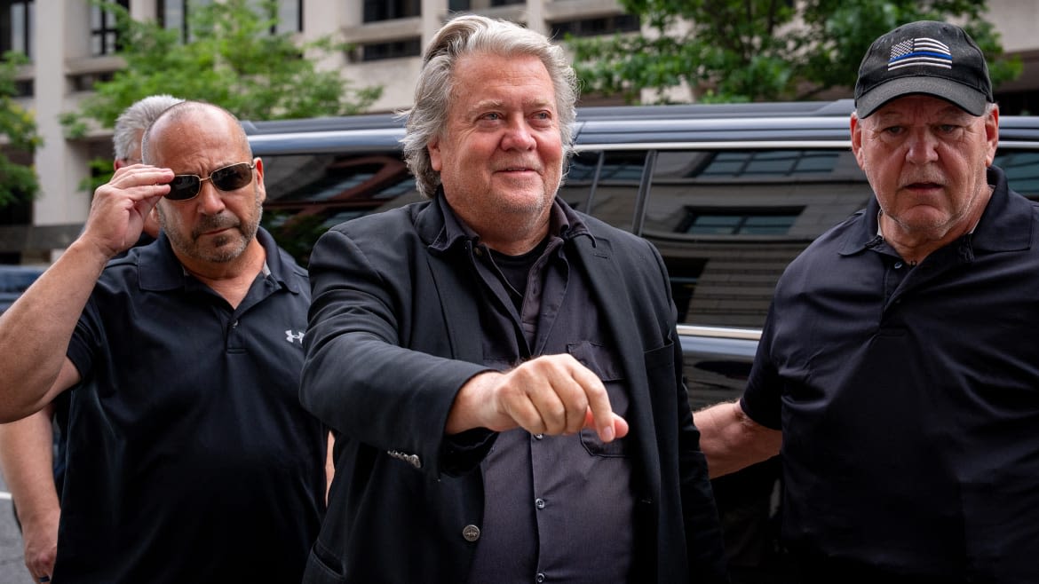 Steve Bannon Still Won’t Shut Up Even as He’s Ordered to Jail