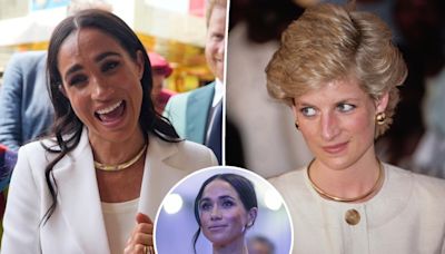 Meghan Markle pays homage to Princess Diana with necklaces on Nigeria trip