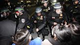 Police face off with protesters after new UCLA encampment pops up