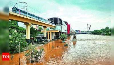 Mutha River Red with Soil from Upstream Landslips | Pune News - Times of India