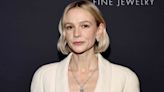 Carey Mulligan Wore Nothing Underneath Her Plunging White Blazer But a Big Diamond Necklace