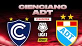 Cienciano vs ADT EN VIVO vía Liga 1 MAX: hora y canales por Torneo Clausura 2024