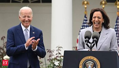 US Presidential Election 2024: Kamala Harris leads Donald Trump 49% to 45%. Are Democrats happy with Joe Biden's decision? - The Economic Times