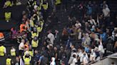 Police arrest five after crowd trouble follows Tottenham’s win over Marseille
