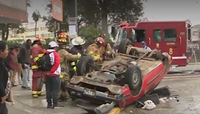 Cercado de Lima: dos ciudadanos resultaron heridos tras accidente vehicular