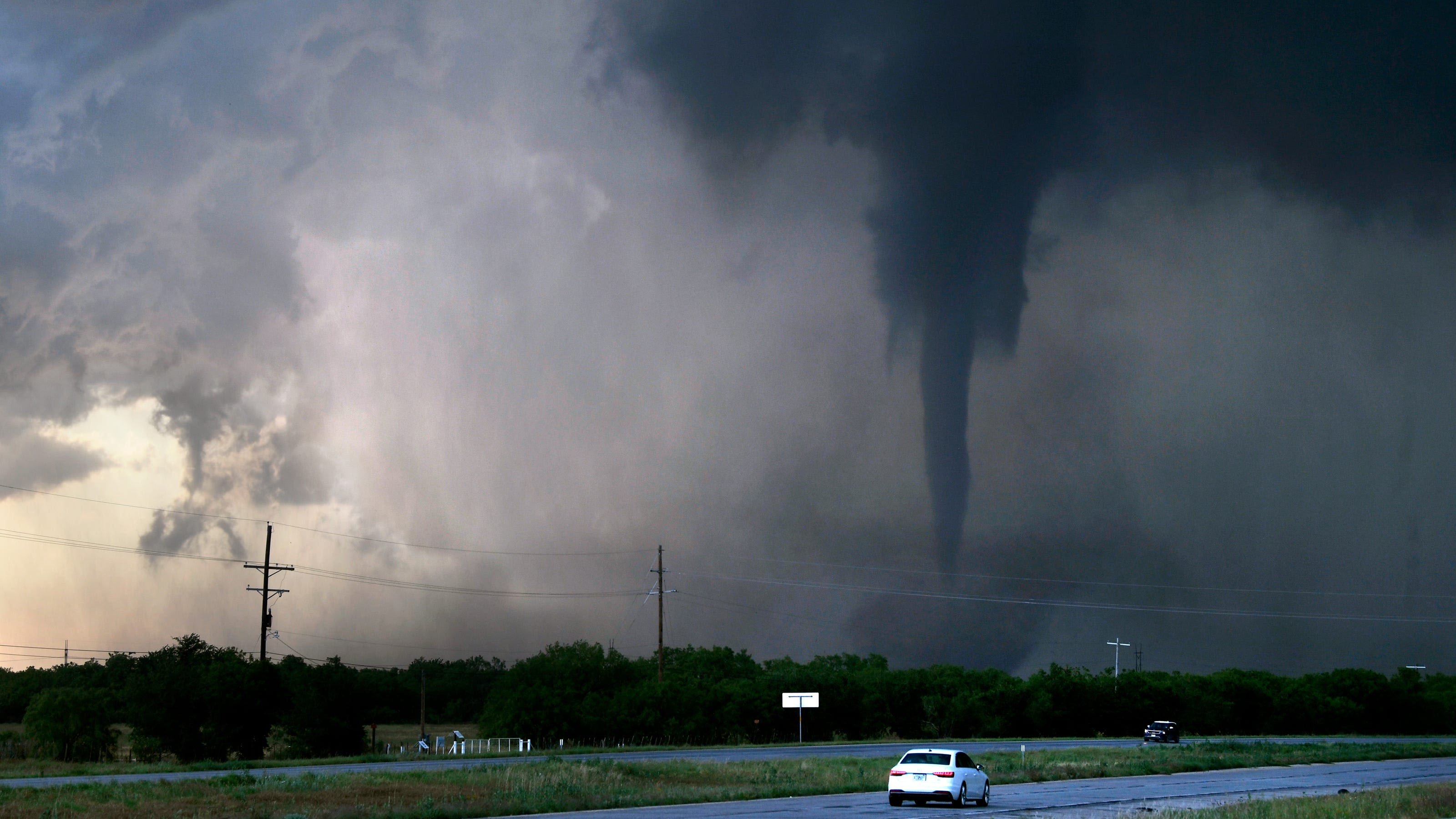 Massive tornado rips through Hawley, Texas on Thursday. See photos, video of the damage