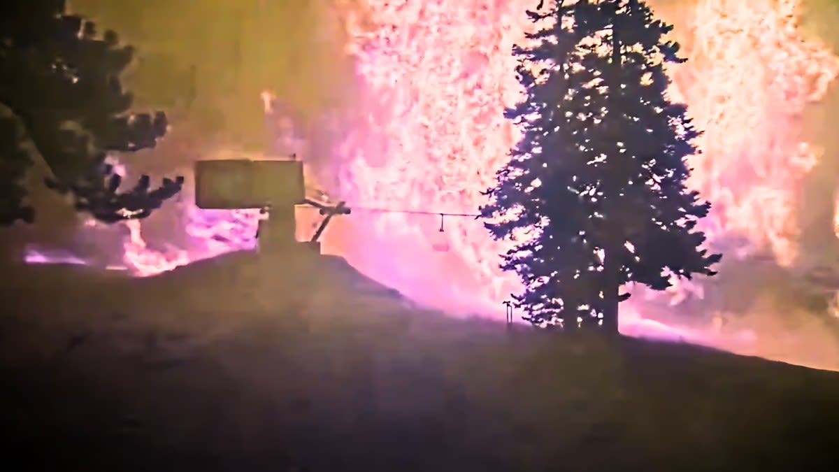 California Ski Resort Engulfed by 40,000+ Acre Wildfire